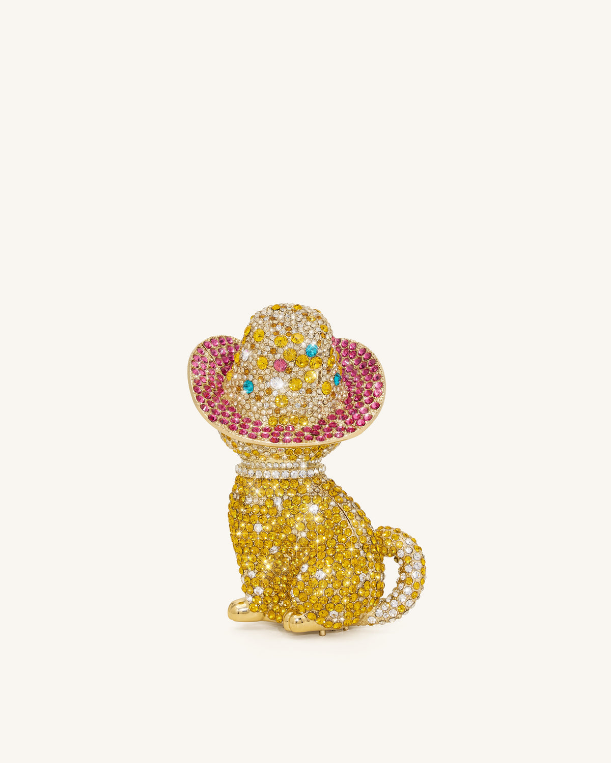Glamorous Cat Clutch - Multicolor Gold | JW PEI