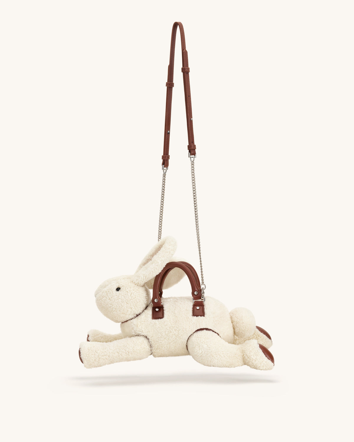 Bella Bunny Shaped Top Handle Bag - White | JW PEI