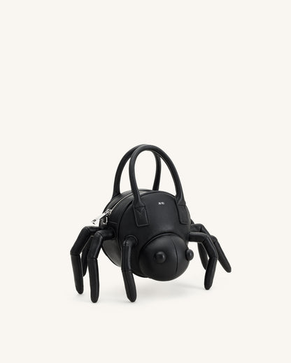 Siena Spider Shaped Top Handle Bag - Black | JW PEI