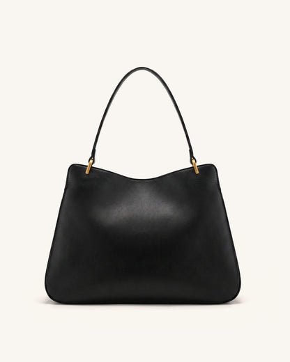 Lucia Turn-Lock Shoulder Bag - Black | JW PEI