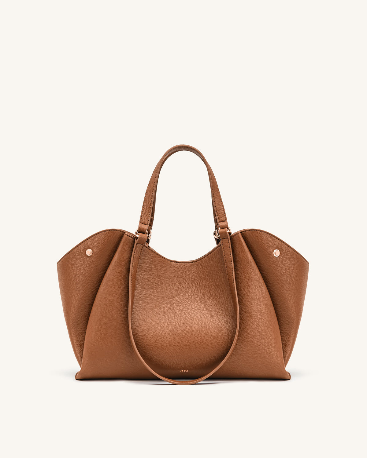 Virelia Double Handle Tote Bag - Cognac | JW PEI