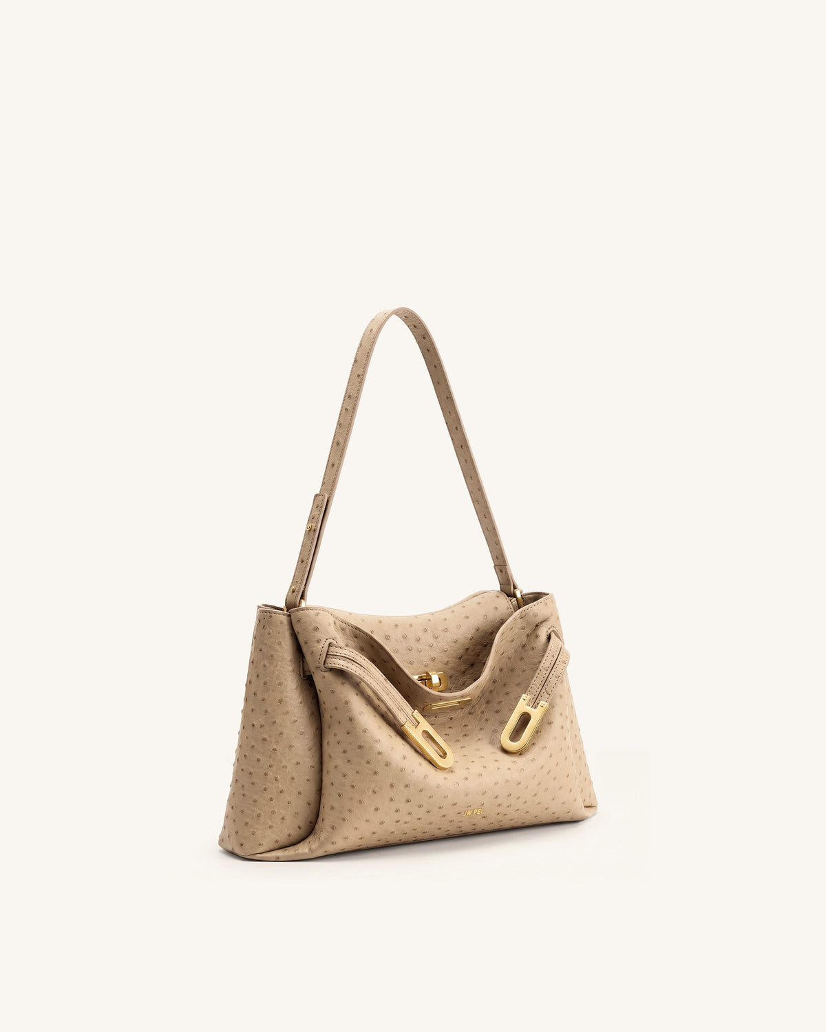 Rhea Double Buckle Shoulder Bag - Camel | JW PEI