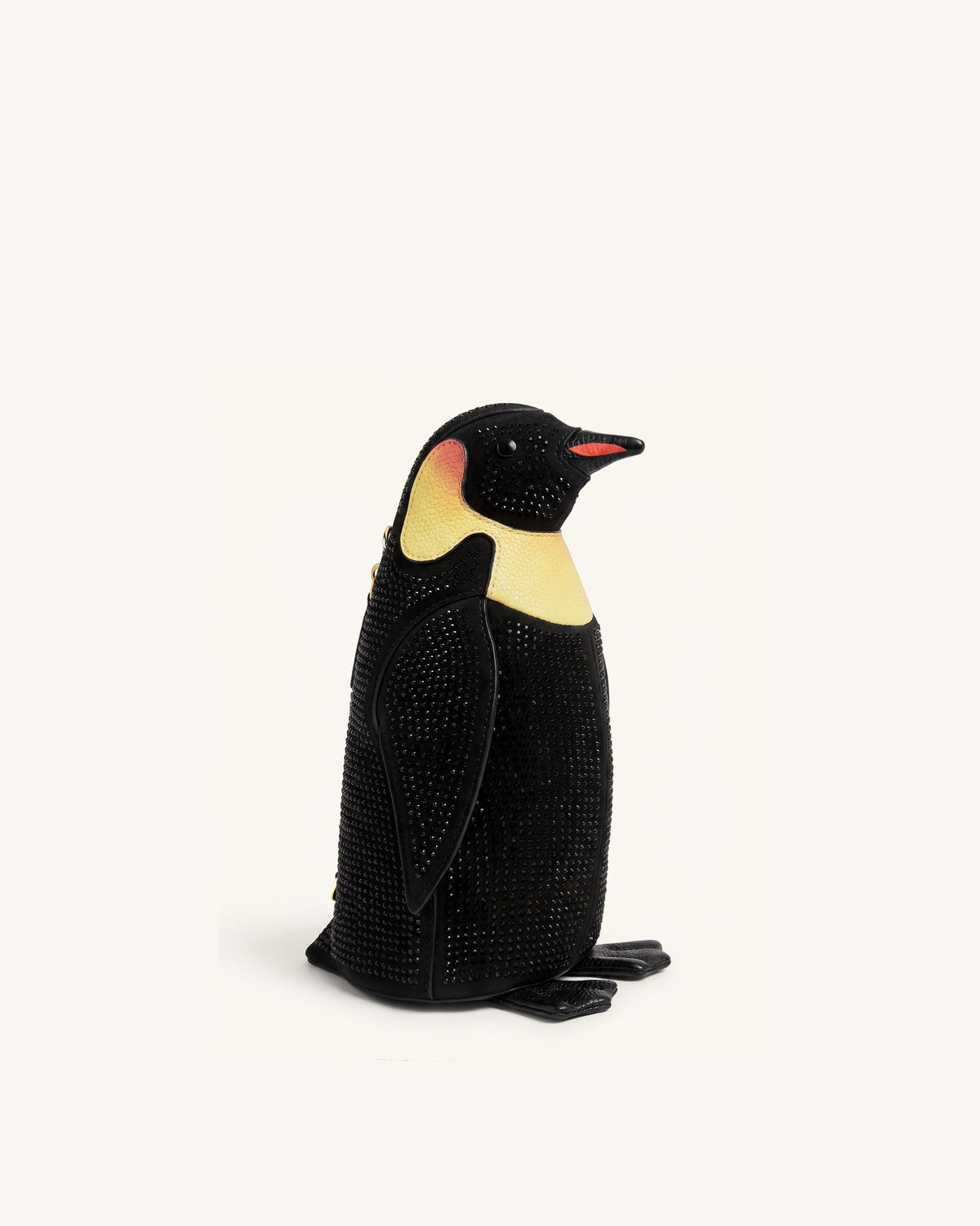 Pia Penguin Artificial Crystal Crossbody Bag - Black | JW PEI