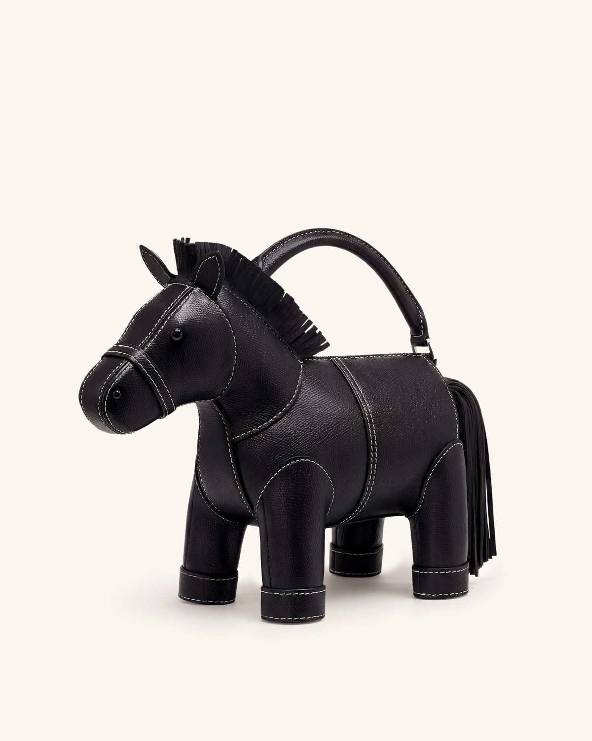 Harper Horse Top Handle Bag - Black | JW PEI