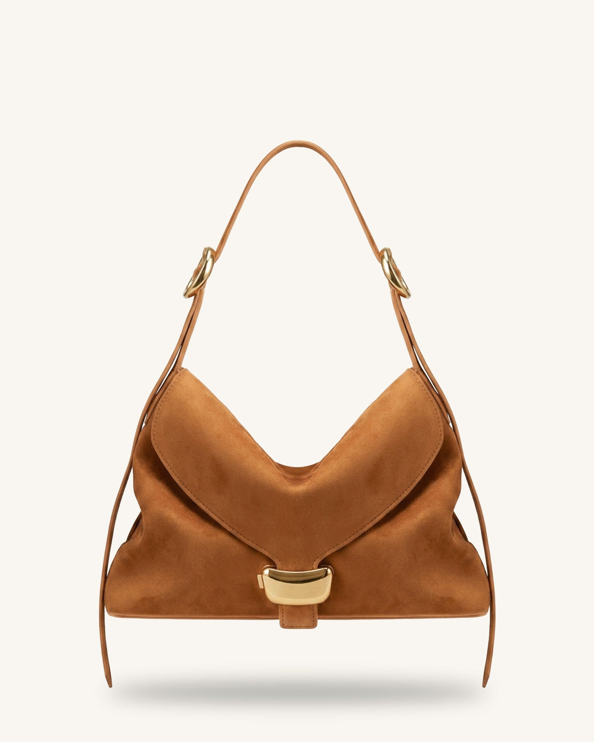 Sienna Faux Suede Hobo Bag - Brown | JW PEI