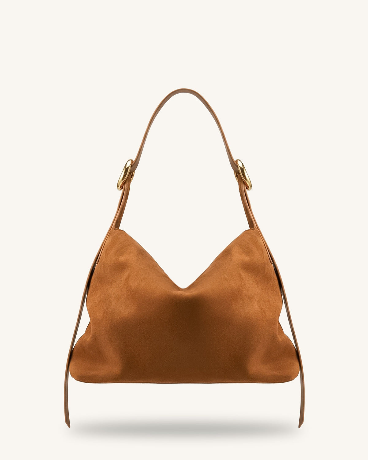 Sienna Faux Suede Hobo Bag - Brown | JW PEI