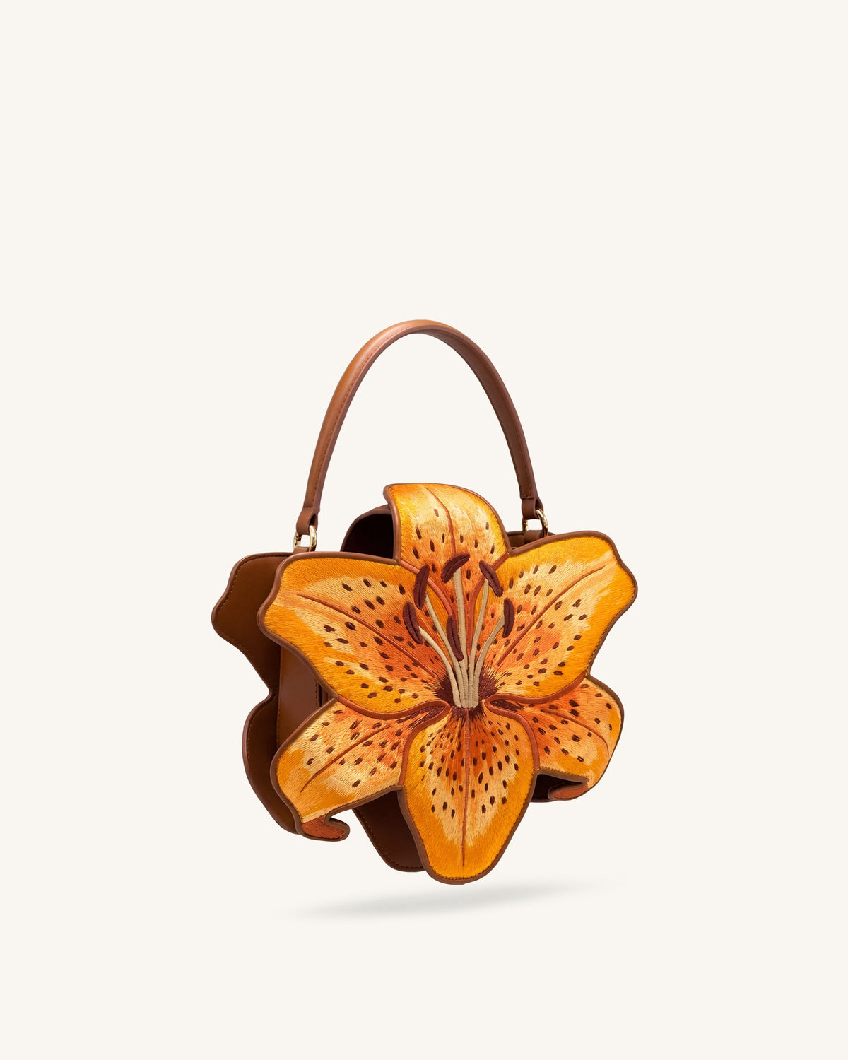 Lily Blossom Top Handle Bag - Orange | JW PEI