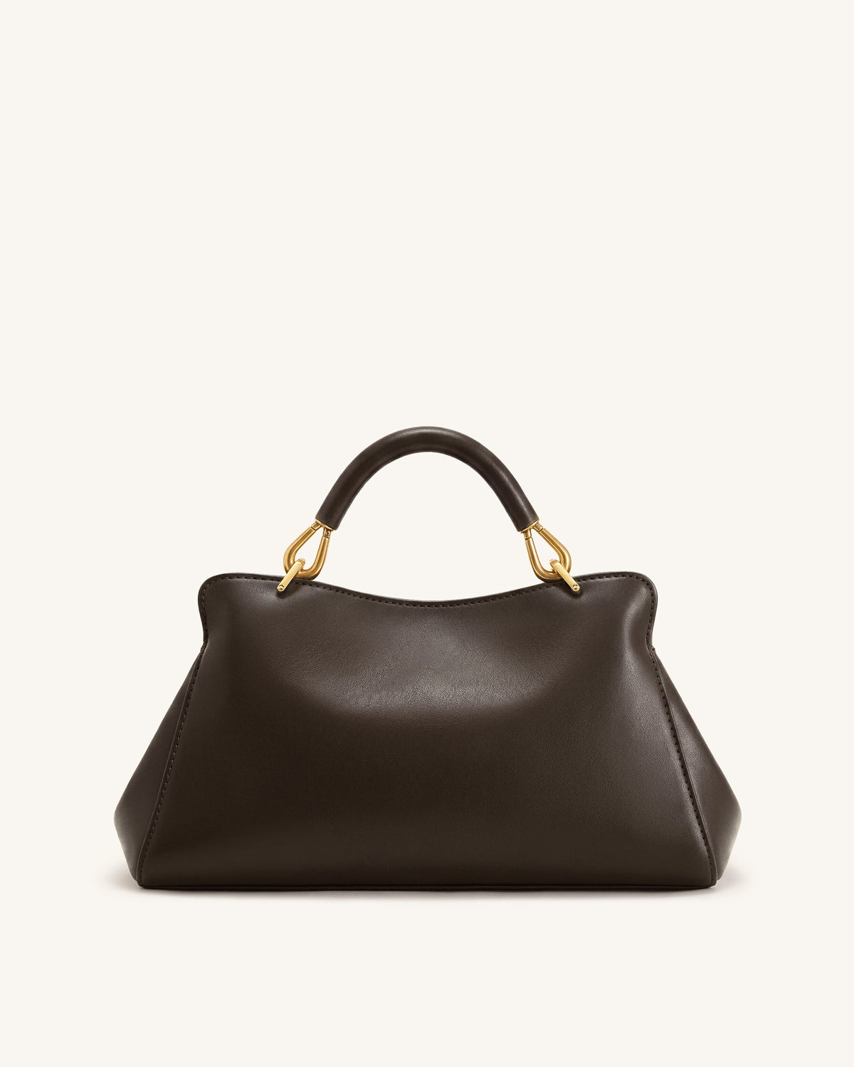 Lucia Elongated Top Handle Bag - Dark Brown | JW PEI