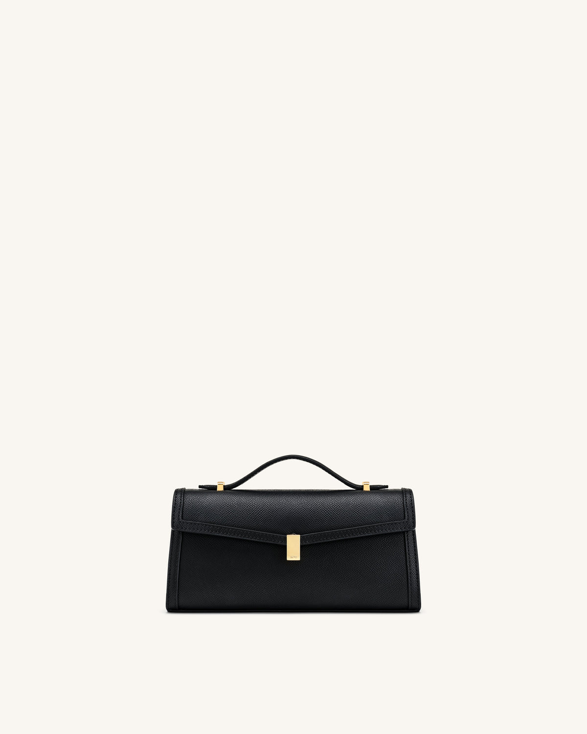Delphine Saffiano Top Handle Bag - Black | JW PEI