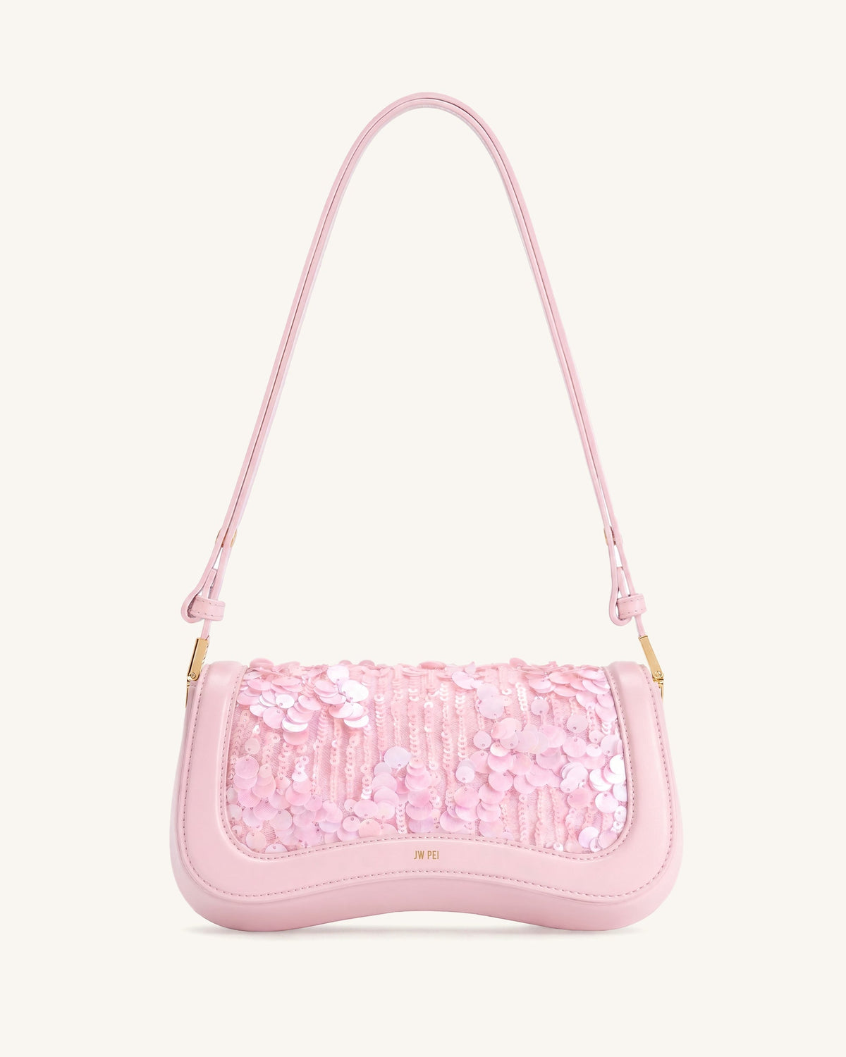 Joy Sequin Shoulder Bag - Rose Pink | JW PEI