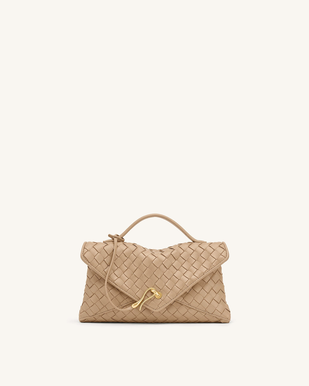 Celeste Woven Envelope Bag - Khaki | JW PEI