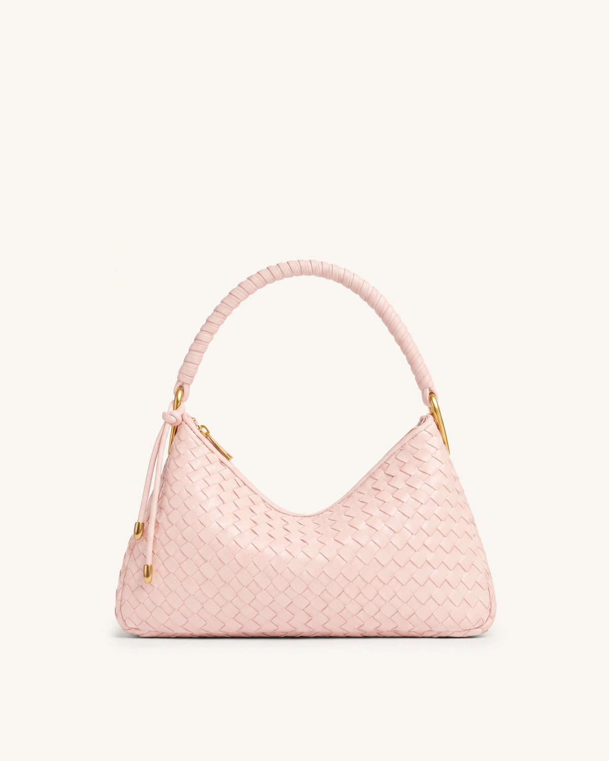 Lorena Woven Shoulder Bag - Light Pink | JW PEI