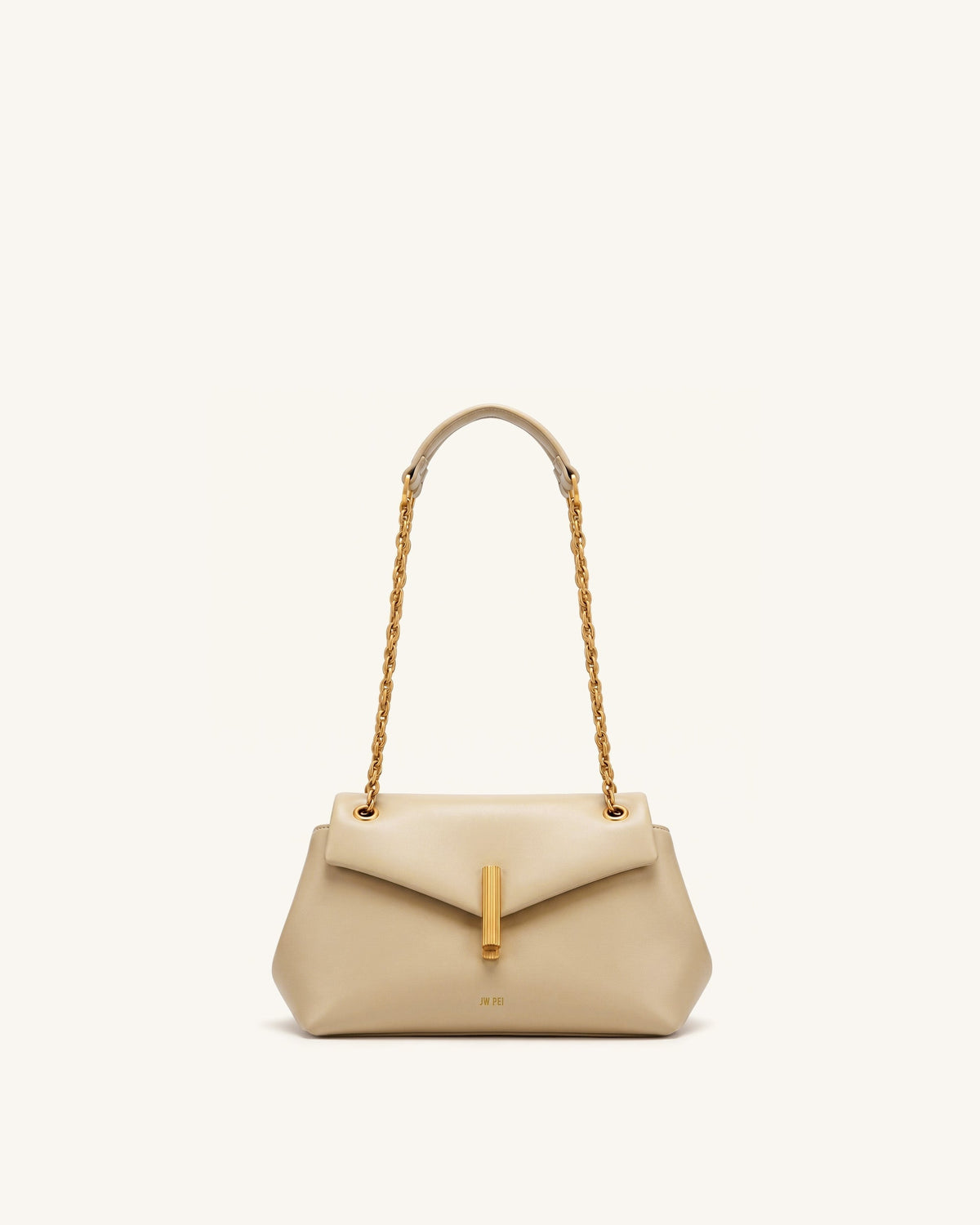 Valerie Chain Flap Shoulder Bag - Khaki | JW PEI