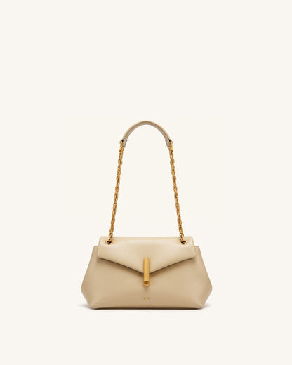 Valerie Chain Flap Shoulder Bag - Khaki | JW PEI