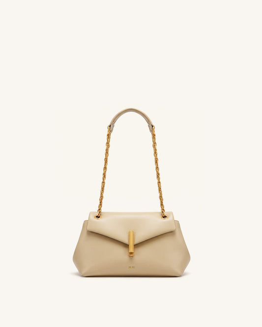 Valerie Chain Flap Shoulder Bag - Khaki | JW PEI