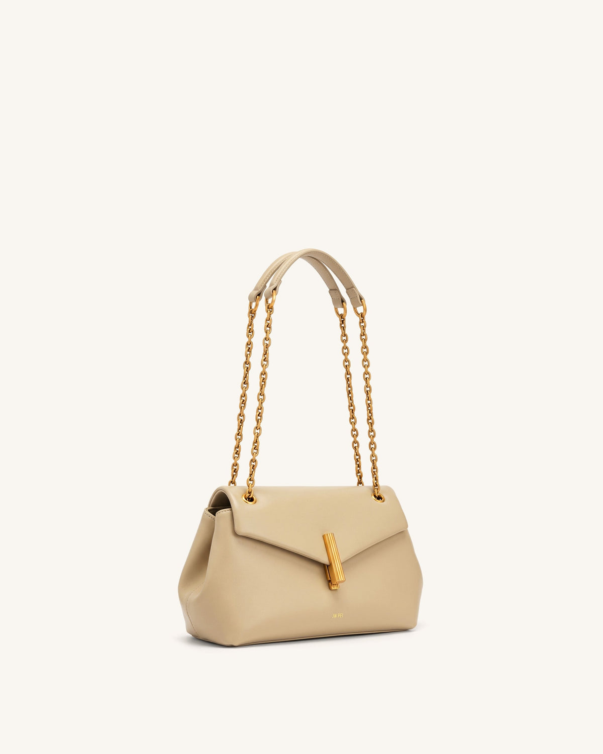 Valerie Chain Flap Shoulder Bag - Khaki | JW PEI