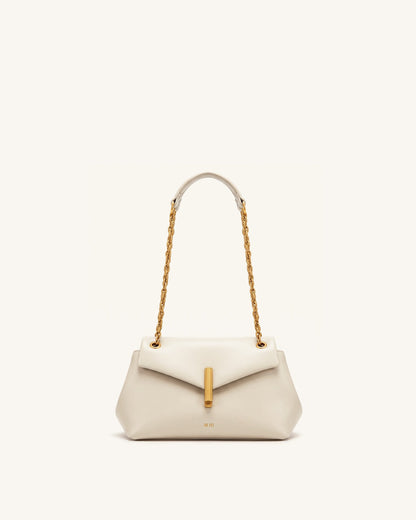 Valerie Chain Flap Shoulder Bag - Cream White | JW PEI