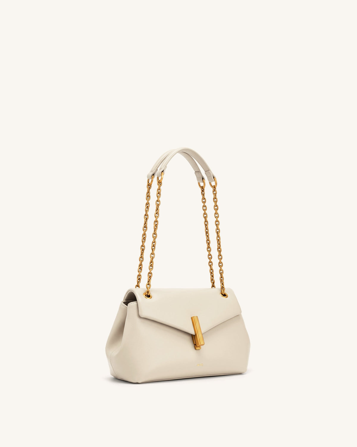 Valerie Chain Flap Shoulder Bag - Cream White | JW PEI
