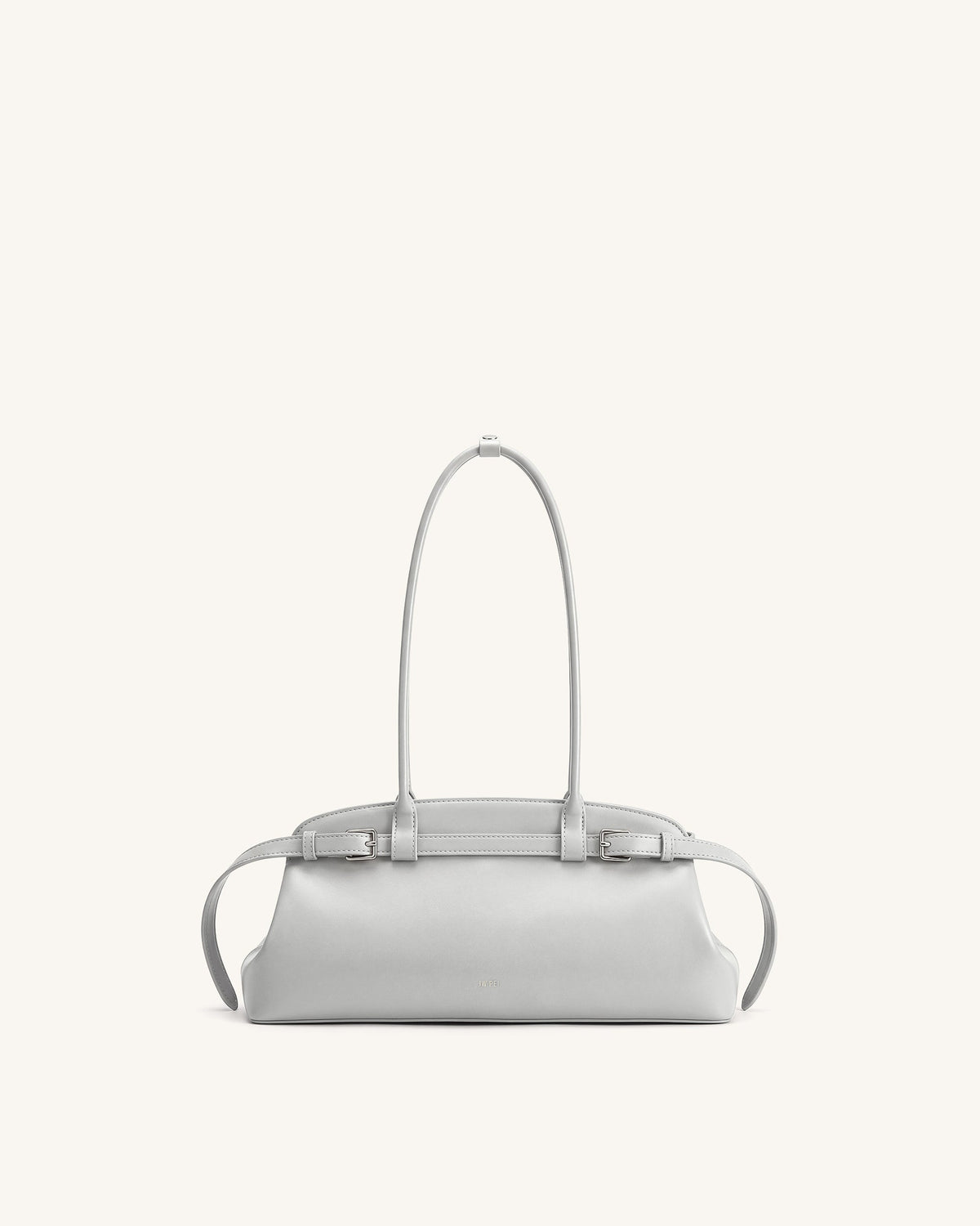 Arden Belt Detail East-West Shoulder Bag - Light Grey | JW PEI