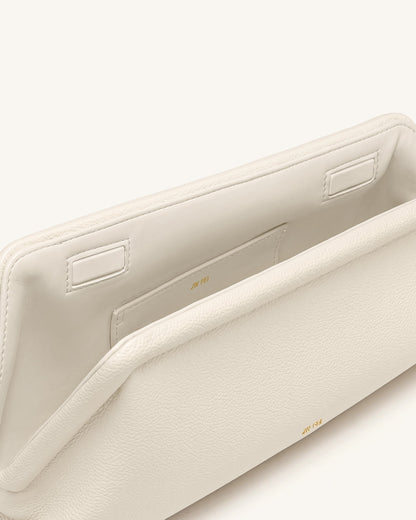 Harlee Asymmetric Clutch - Ivory | JW PEI