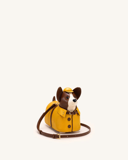 Corgi Raincoat Dog Crossbody Bag - Yellow | JW PEI