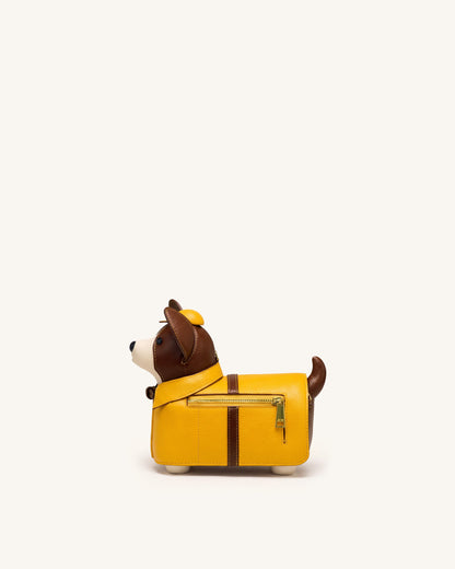 Corgi Raincoat Dog Crossbody Bag - Yellow | JW PEI