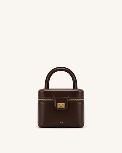Cosima Vanity Case - Chocolate Brown | JW PEI