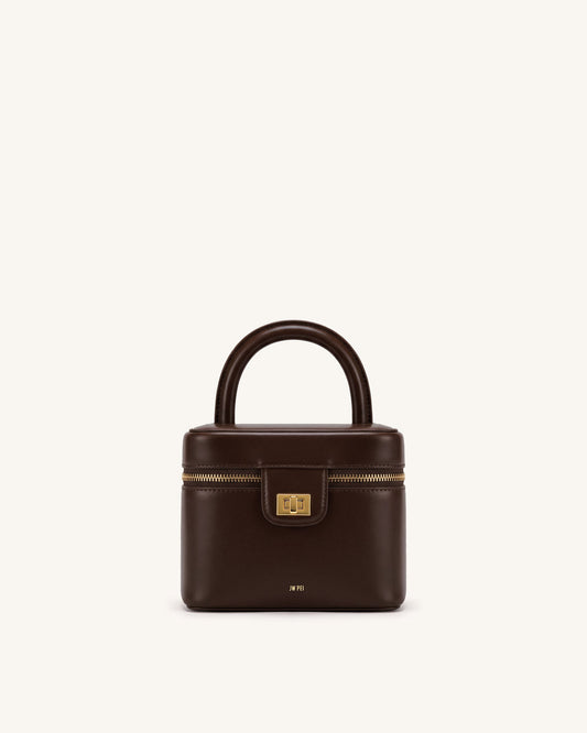 Cosima Vanity Case - Chocolate Brown | JW PEI