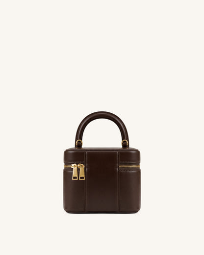 Cosima Vanity Case - Chocolate Brown | JW PEI