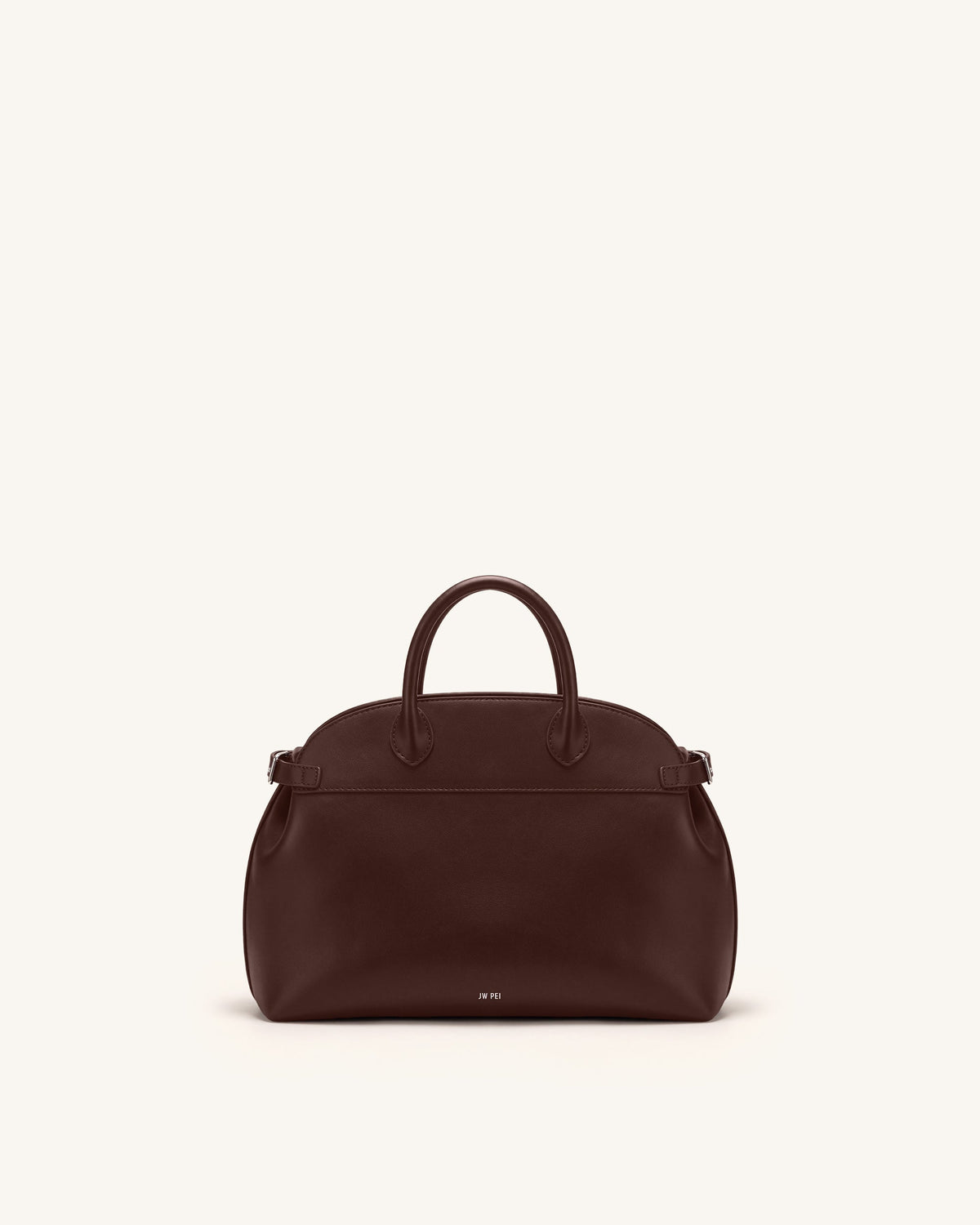 Arden Curved Top Handle Bag - Dark Brown | JW PEI