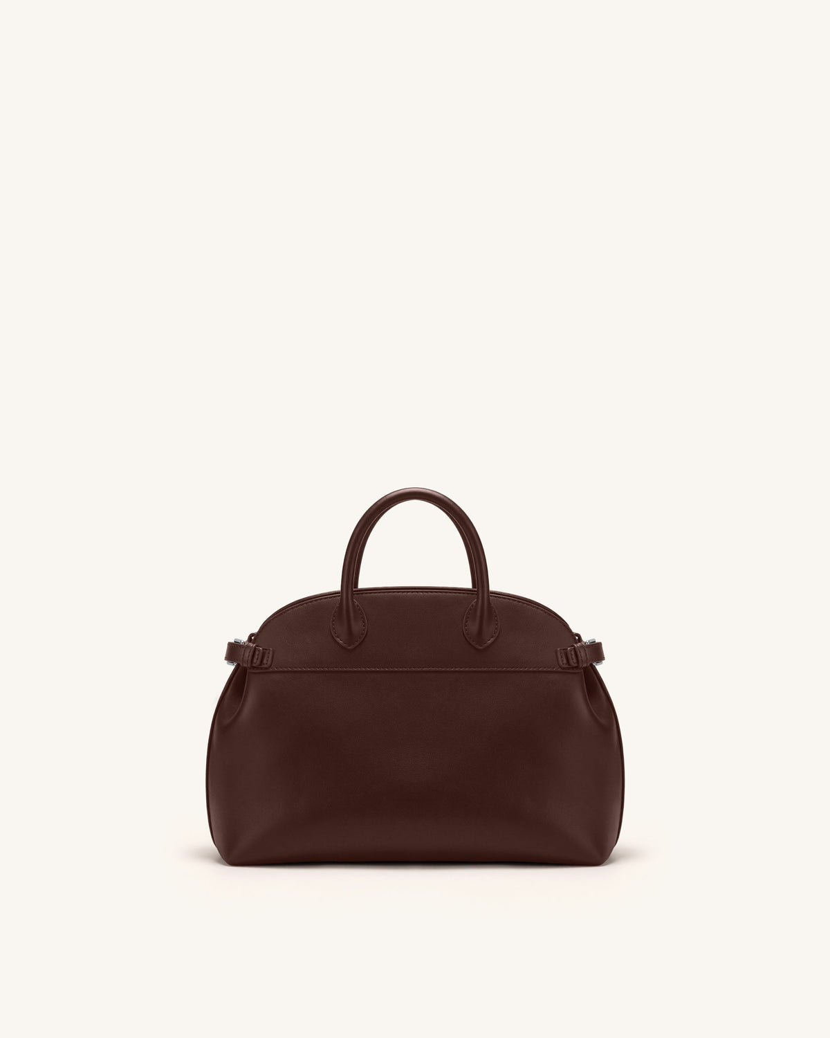 Arden Curved Top Handle Bag - Dark Brown | JW PEI