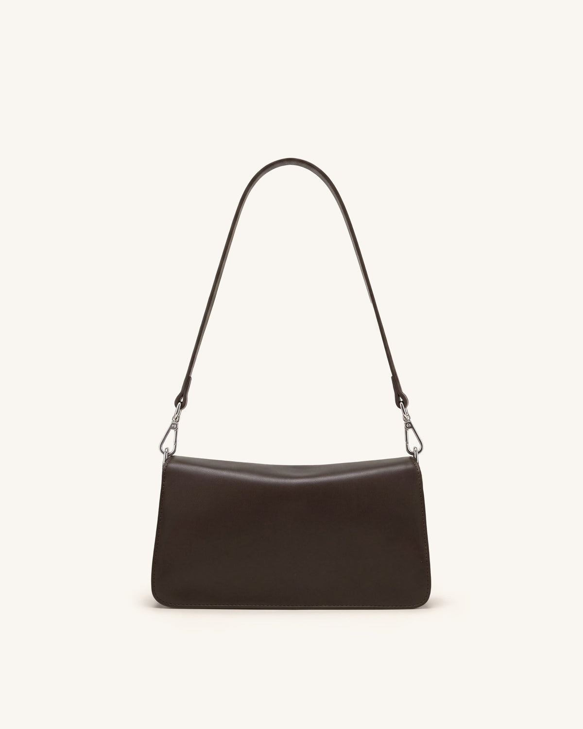 Amelie Front-Pocket Flap Shoulder Bag - Chocolate Brown | JW PEI