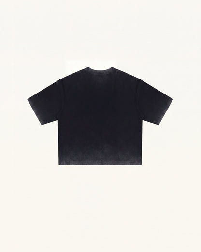 The Enchanted Rhinestone Rose Tee - Faded Black | JW PEI