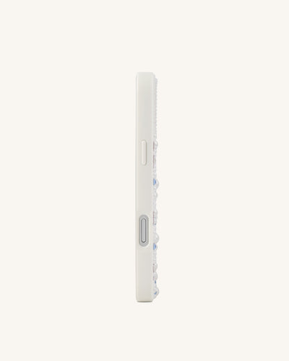 Crab Pattern Faux Pearl Phone Case - White | JW PEI