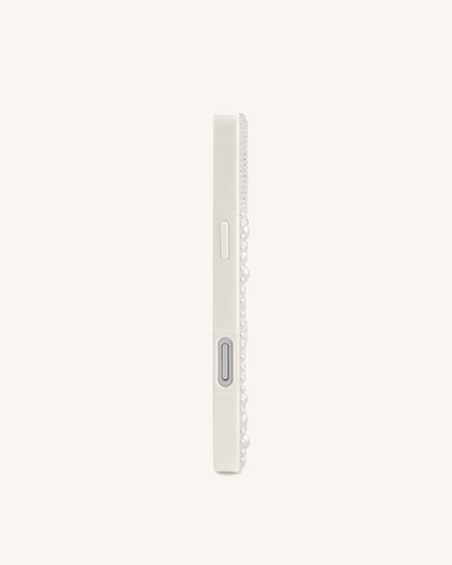 Lemon Slice Faux Pearl Phone Case - White | JW PEI