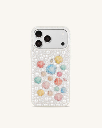 Pastel Seashell Pearl Phone Case - White | JW PEI