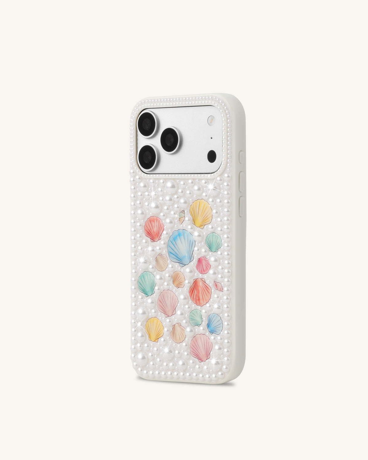 Pastel Seashell Pearl Phone Case - White | JW PEI