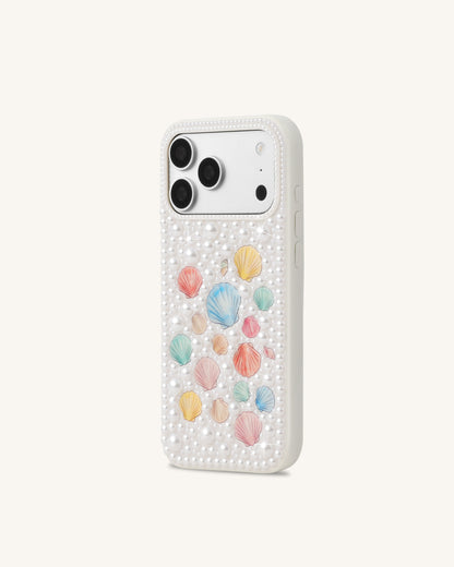 Pastel Seashell Pearl Phone Case - White | JW PEI