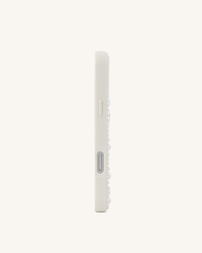 Pastel Seashell Pearl Phone Case - White | JW PEI