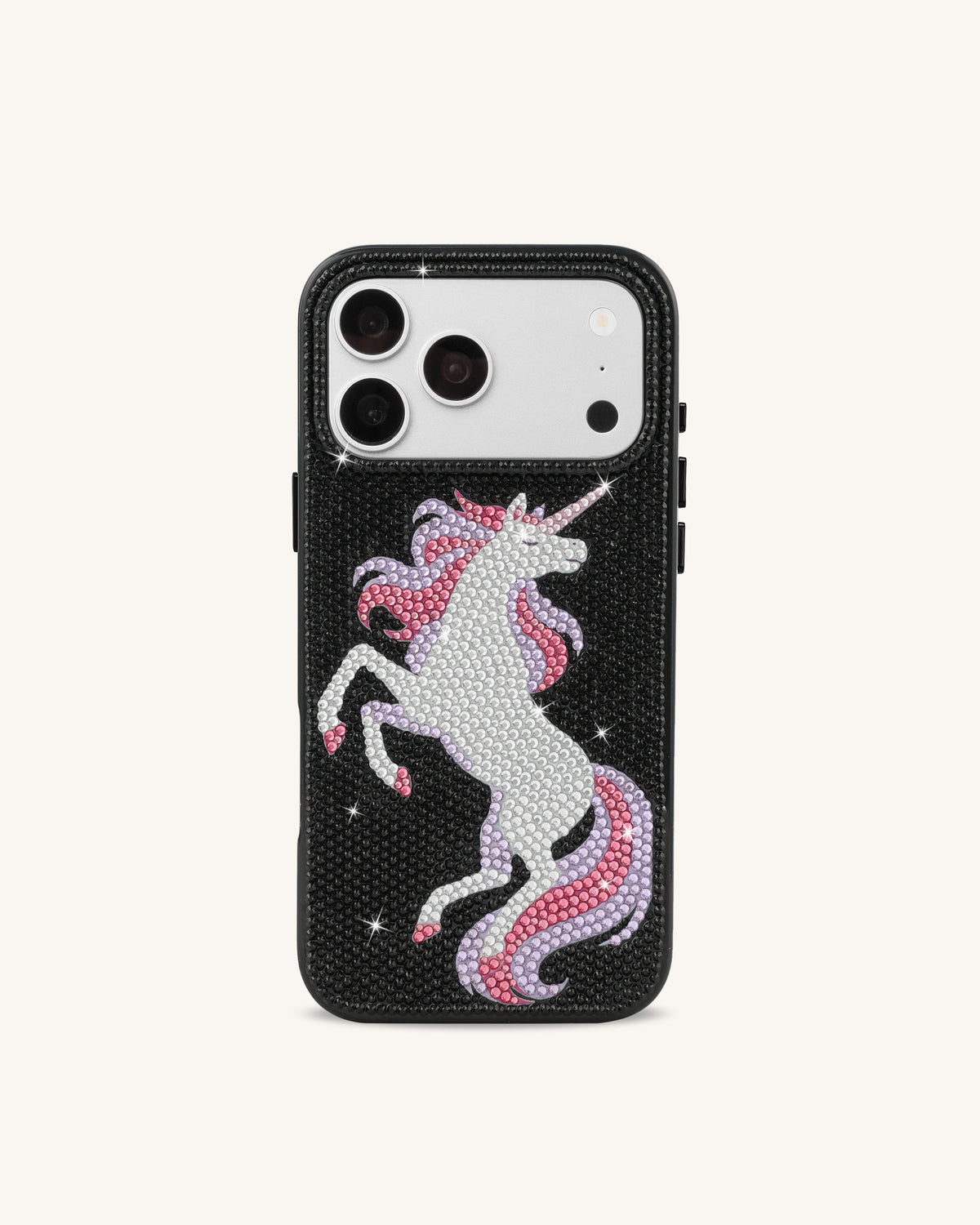 Unicorn Rhinestone Phone Case - Black | JW PEI