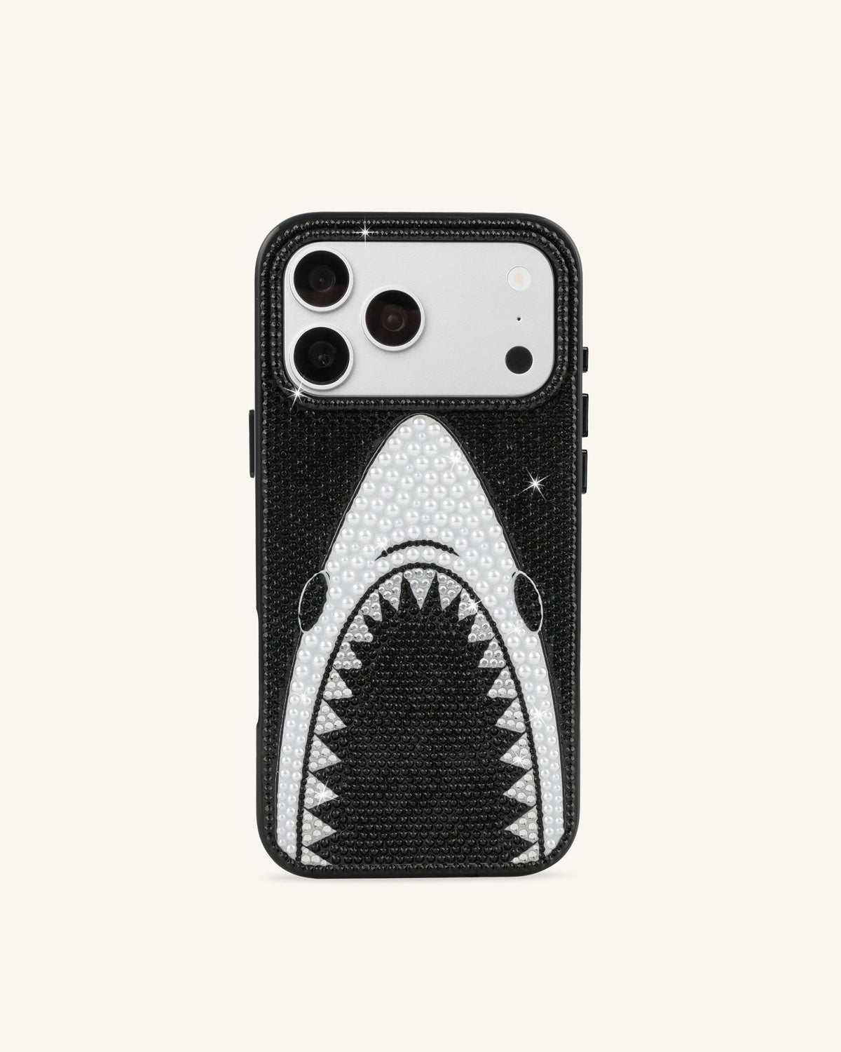 Shark Mouth Pearl Phone Case - Black | JW PEI