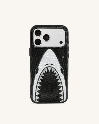 Shark Mouth Pearl Phone Case - Black | JW PEI