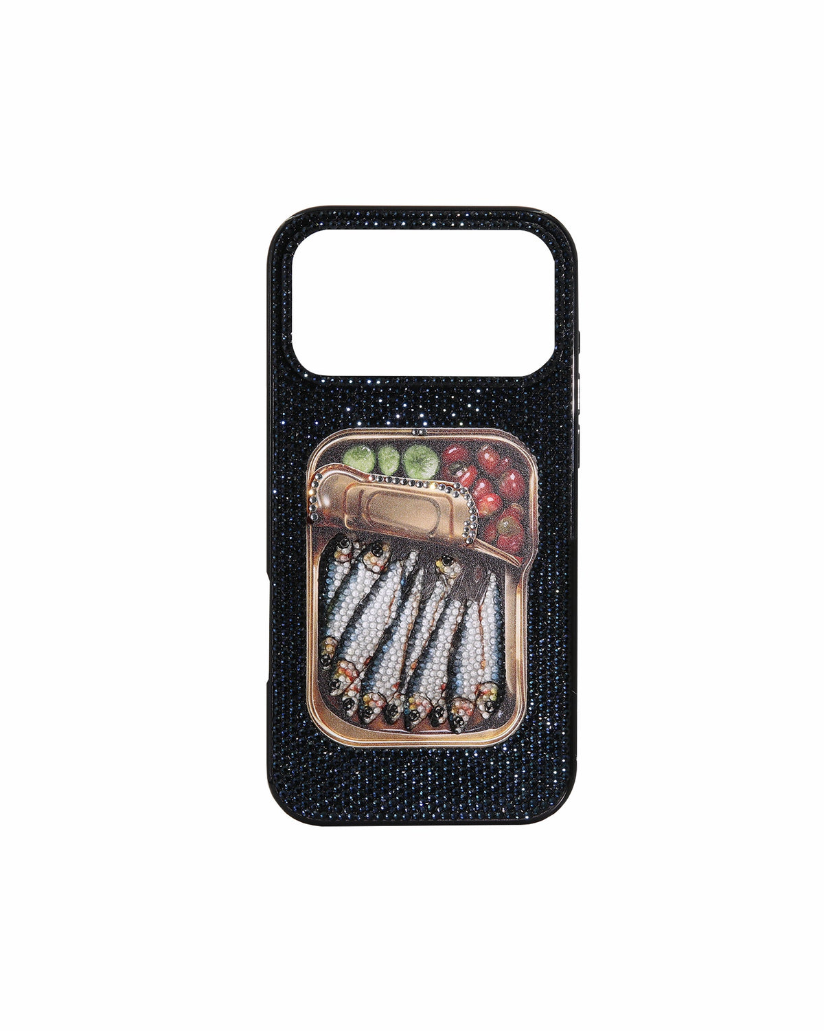 Sardine Can Art Artificial Crystal Phone Case - Black | JW PEI
