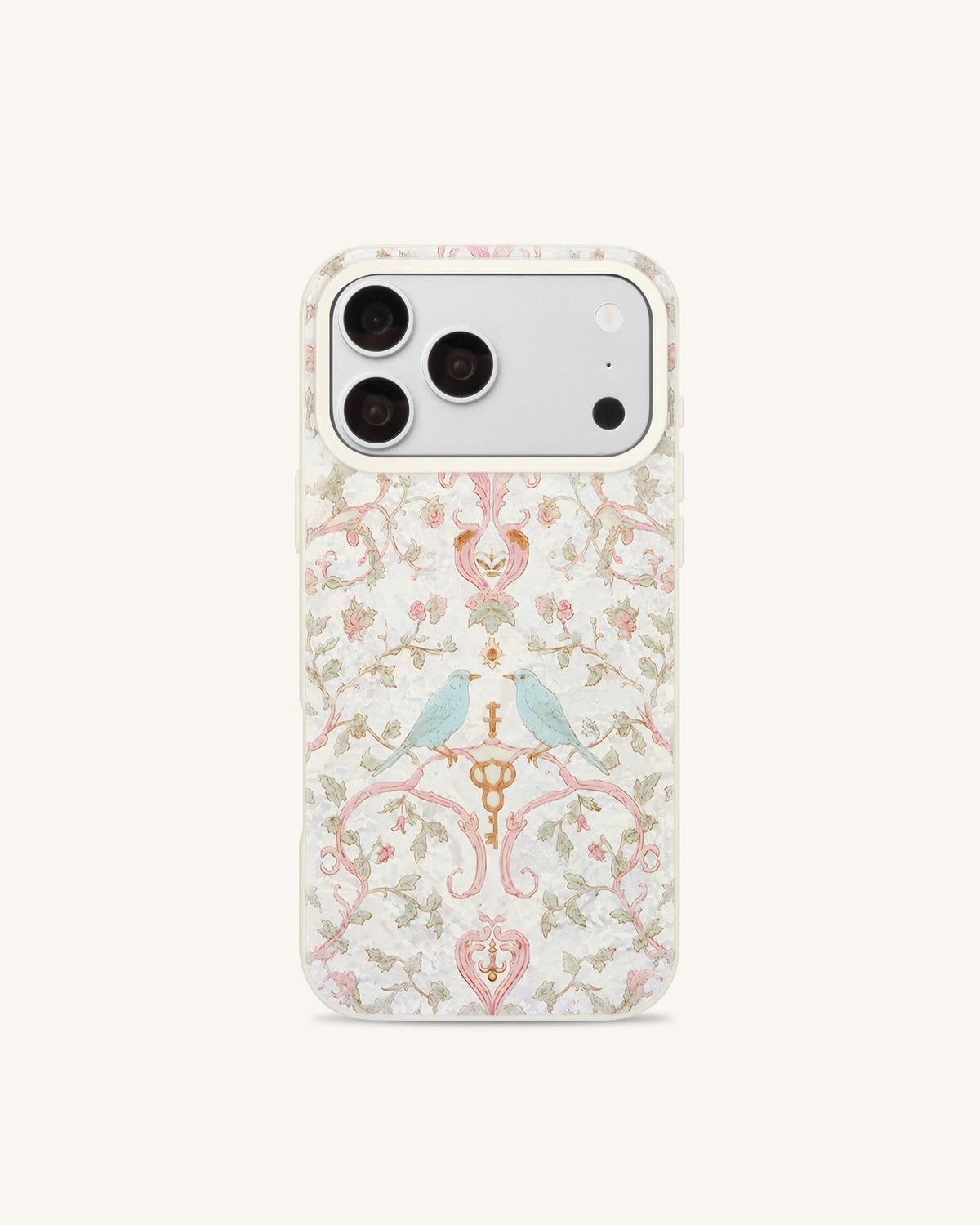Vintage Romance Bird Pearl Shell Phone Case - White | JW PEI