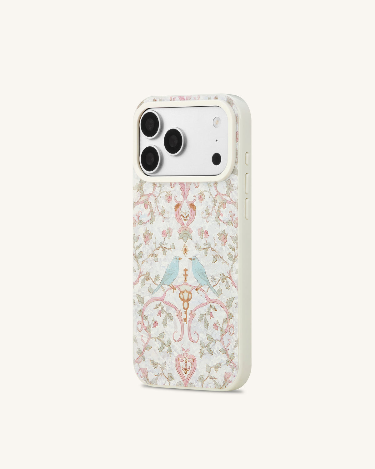 Vintage Romance Bird Pearl Shell Phone Case - White | JW PEI