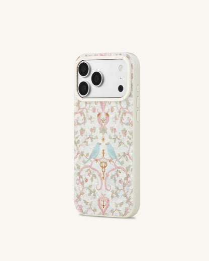 Vintage Romance Bird Pearl Shell Phone Case - White | JW PEI