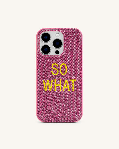 So What Rhinestone Phone Case - Pink | JW PEI
