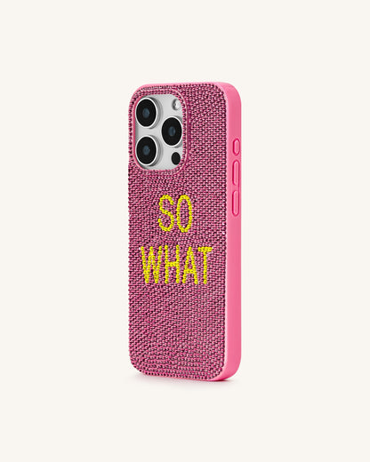 So What Rhinestone Phone Case - Pink | JW PEI