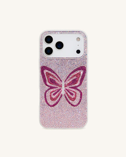 Butterfly Rhinestone Phone Case - Pink | JW PEI