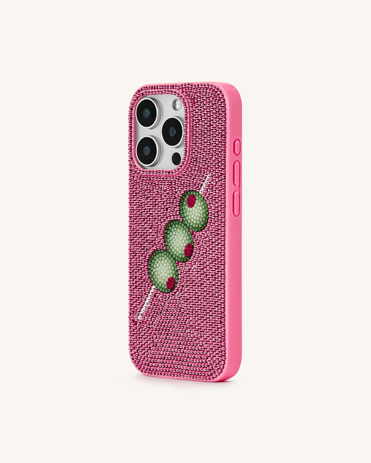 Olive Skewer Rhinestone Phone Case – Pink | JW PEI